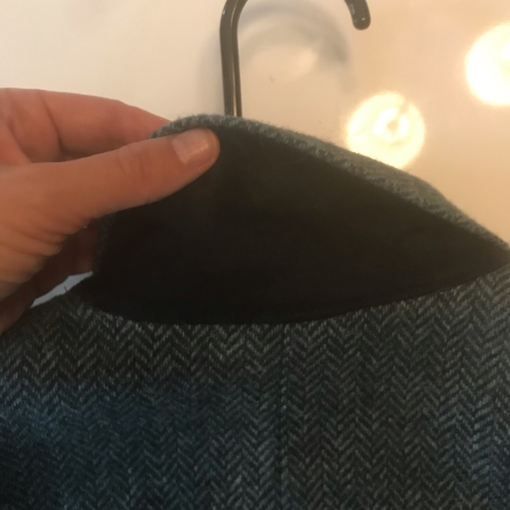 J.Crew Wool Luxury Moon Campbell British Herringbone Tweed Gold Button Jacket - Picture 15 of 17